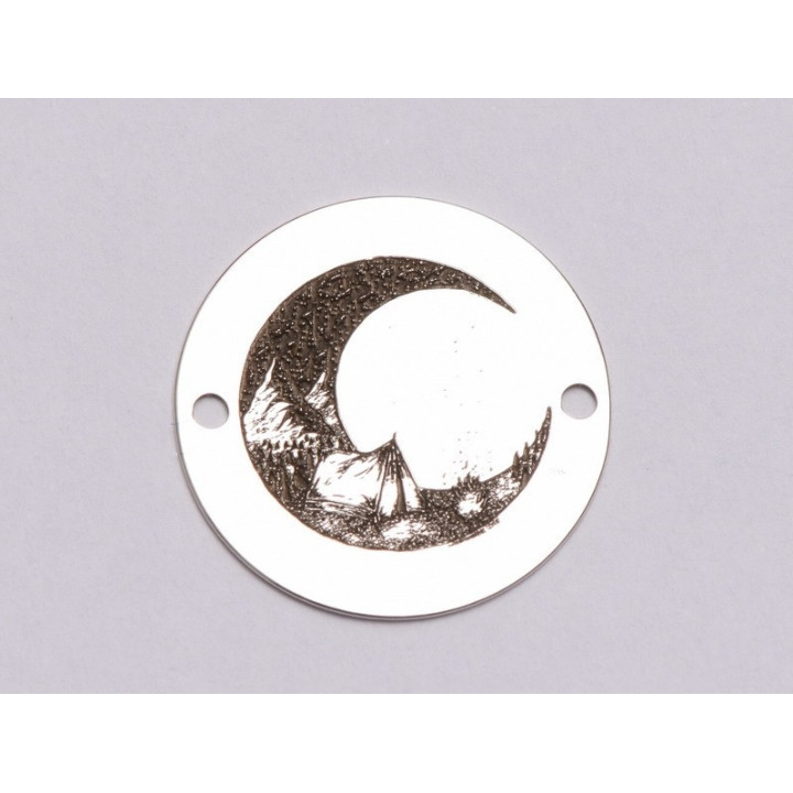 E1112 - GS-Link Argint 925 Peisaj  model 3 16.5mm, 0.33mm grosime- 1 buc