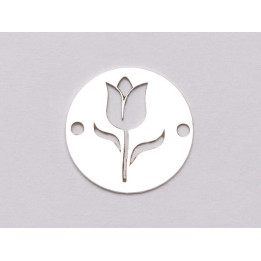 E1138 N Link banut din argint model floral 10, 12mm 0.33mm