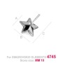 G0446-Tije pentru Swarovski Star 4745 10mm - bijuterii personalizate din argint | simoshop