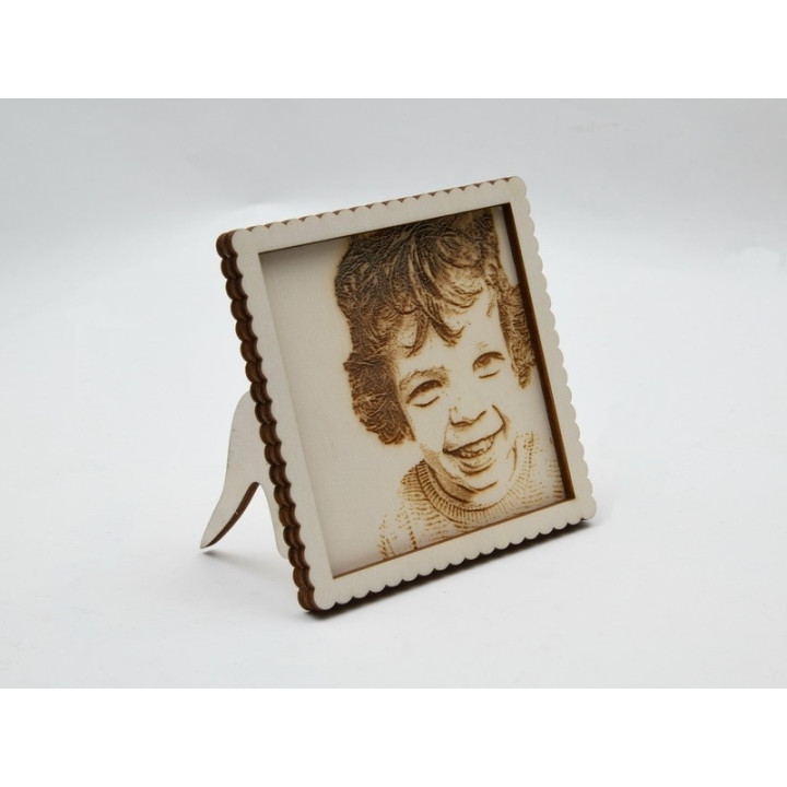 L036- Rama foto din lemn 11x11cm 1 buc