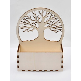 L082-Cutie decorativa/suport pentru flori Copacul Vietii 17x14x6cm 1 buc