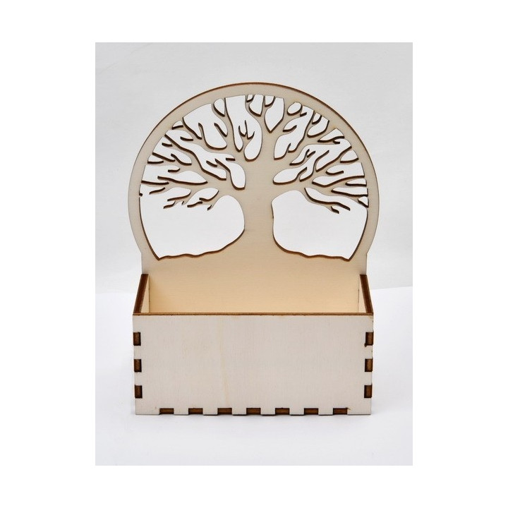 L082-Cutie decorativa/suport pentru flori Copacul Vietii 17x14x6cm 1 buc