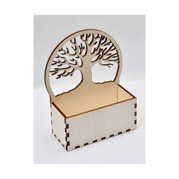 L082-Cutie decorativa/suport pentru flori Copacul Vietii 17x14x6cm 1 buc