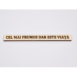 L134-Placuta din lemn personalizabila cu text 1.5x15cm 1buc