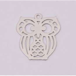 E1157-N-Pandant din argint bufnita 16x14mm 0.4mm-1 buc