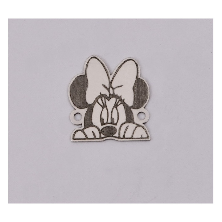 E1159-G- Link argint Minnie Mouse 12x13mm 0,40mm 1 buc