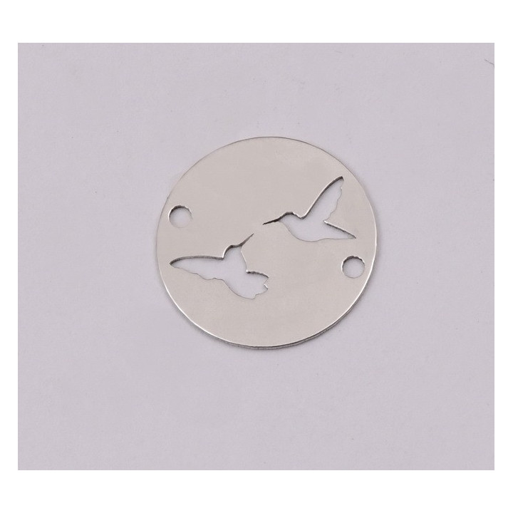 E1168-N-Link din argint model Pasari Colibri, 12mm 0.33mm