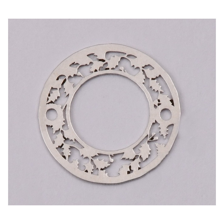 E1171-N-Link din argint model Coronita cu ramuri, 15mm 0.4mm