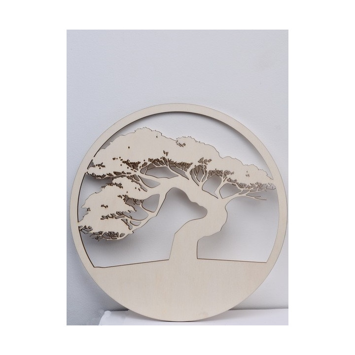 L217-Copac safari blank din lemn pentru licheni 10cm diametru - 1 buc