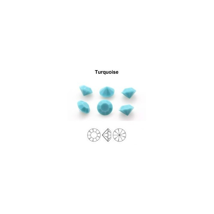 P4011-Cristal Preciosa, MC Chaton Maxima Turquoise SS 29 6mm - 1 buc