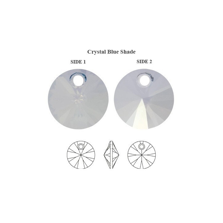 0760-SWAROVSKI ELEMENTS 6428 Crystal Blue Shade 6mm-1 buc - bijuterii personalizate din argint | simoshop