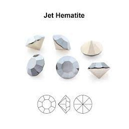 P4125-Cristal Preciosa, MC Chaton Maxima Jet Hematite  SS 34 7mm - 1 buc