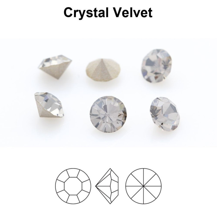 P4129-Cristal Preciosa, MC Chaton Maxima Crystal Velvet  SS 34 7mm - 1 buc
