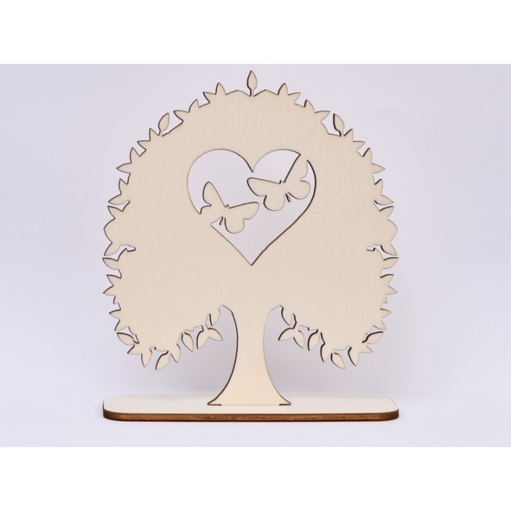 L225-Copac cu fluturasi cu suport  15x17 cm 1buc