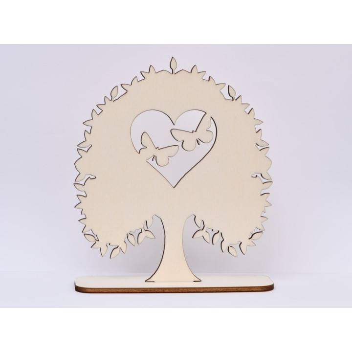 L225-Copac cu fluturasi cu suport  15x17 cm 1buc