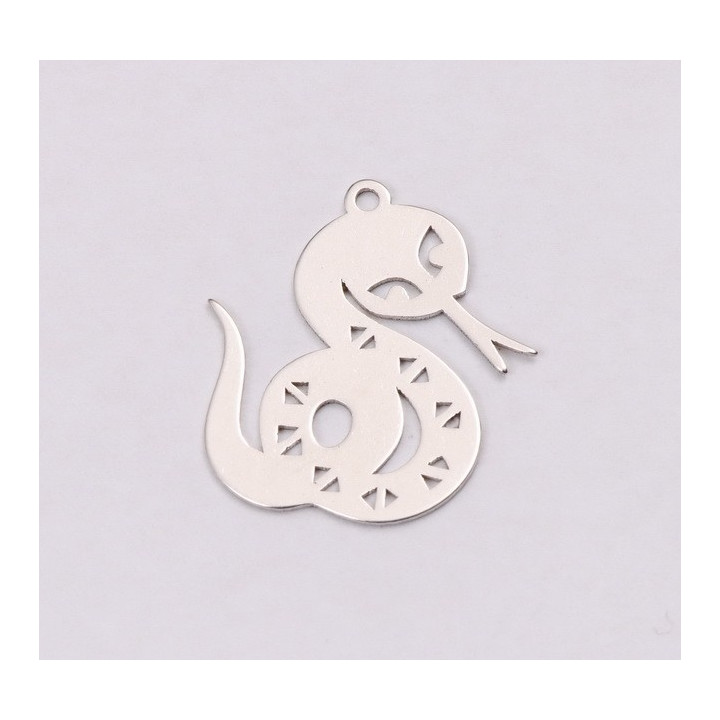 E1175-N-Charm din argint 925 Sarpe 17.20x19mm, 0.5mm