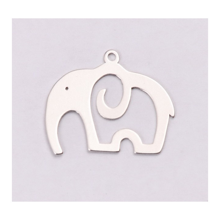 E1176-N-Charm din argint 925 Elefant 18.80x15.60, 0.5mm