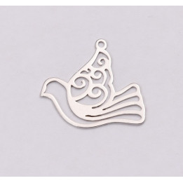 E1177-N-Charm din argint 925 Pasare 20x18mm, 0.5mm
