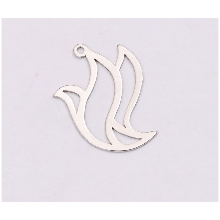 E1187-N-Pandant din argint 925 Pasare 14.5x20mm, 0.5mm