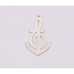E1188-N-Pandant Cheia Sol stilizata 21.5x12mm 0.5mm