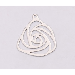 E1190-N-Pandant argint 925 Trandafir 16.5x18.5mm, 0.50mm-1 buc