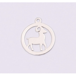 E1192-N-Charm Argint 925 Berbec 13x15mm, 0.50mm