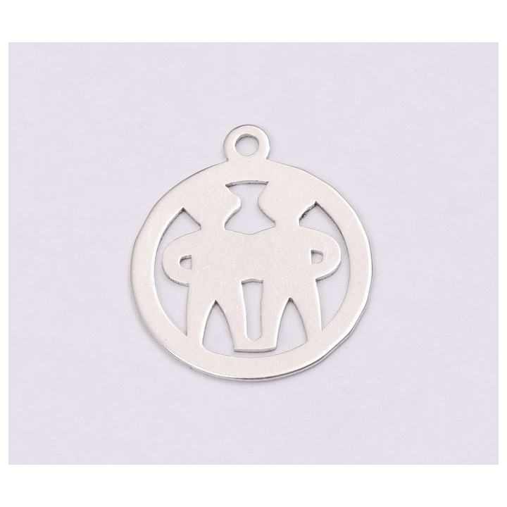 E1196-N-Charm Argint 925 Leu 13x15mm, 0.50mm