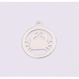 E1195-N-Charm Argint 925 Rac 13x15mm, 0.50mm