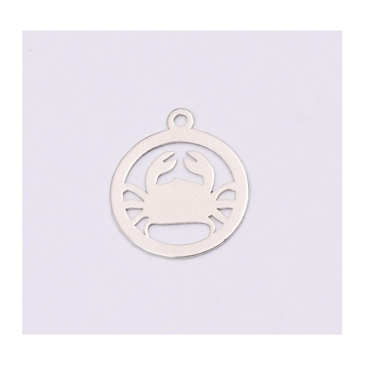 E1195-N-Charm Argint 925 Rac 13x15mm, 0.50mm