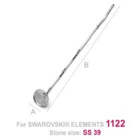 G0533-Cercei lantisor rivoli SS39 8mm cu bordura ver3 1 buc - bijuterii personalizate din argint | simoshop
