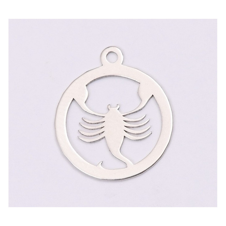 E1199-N-Charm Argint 925 Scorpion 13x15mm, 0.50mm