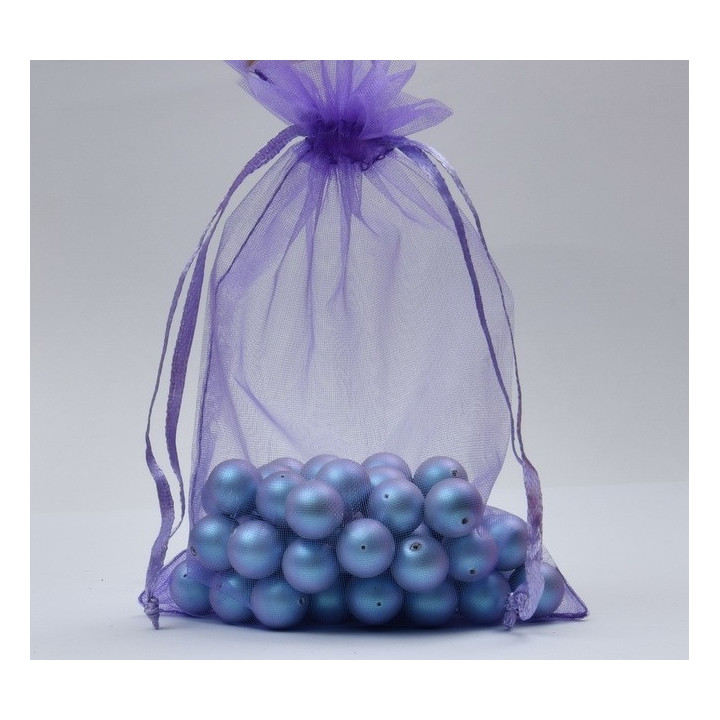D010-Saculet din organza mov 10x12cm-1 buc