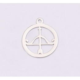 E1200-N-Charm Argint 925 Sagetator 13x15mm, 0.50mm
