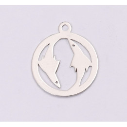 E1202-N-Charm Argint 925 Pesti 13x15mm, 0.50mm
