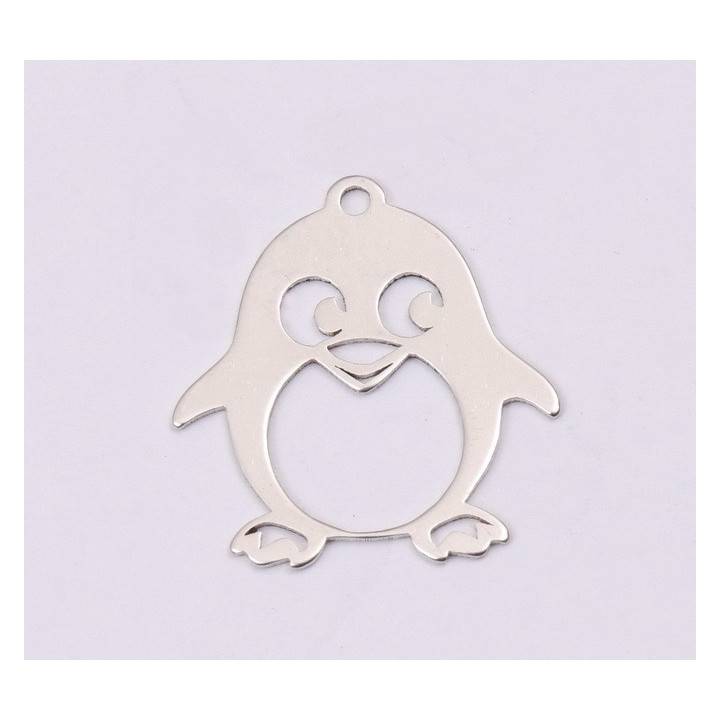 E1207-N-Charm din argint Pinguin 15x16mm 0.5mm - 1 buc
