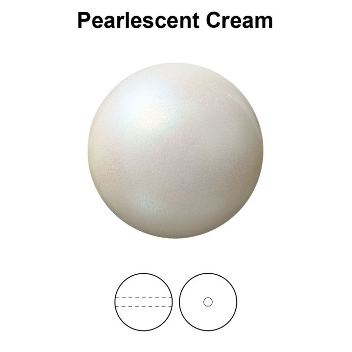 0012-Preciosa Pearl Nacre Round Red Pearl Effect  12mm