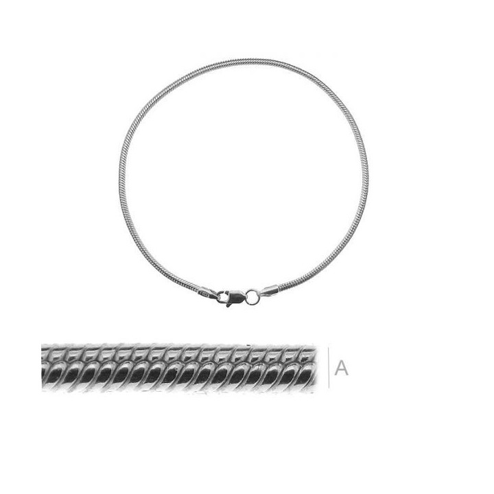 G0567-Baza bratara charm-uri pandora 19cm - bijuterii personalizate din argint | simoshop