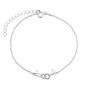 G0569-Baza bratara pentru link-uri 15 cm cu lantisor - bijuterii personalizate din argint | simoshop