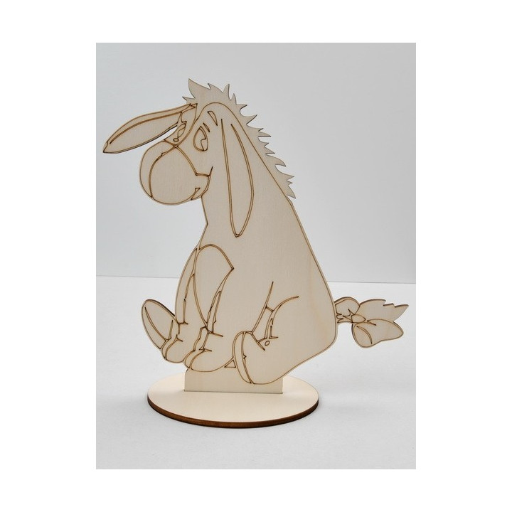 L251- Decupaj din lemn cu suport Eeyore  22x20cm