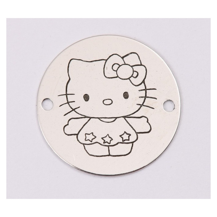 E1254-GS-Banut din argint 925 Hello Kitty 16.5mm 0,33mm-1 buc