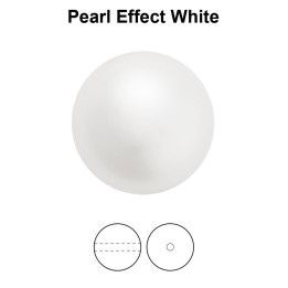 0649-Preciosa Round Pearl Maxima 1H White Pearl Effect 12mm