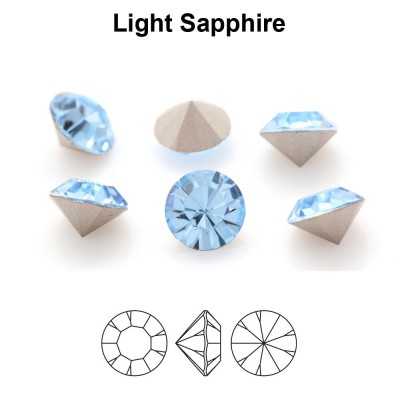 0653-Cristal Preciosa, MC Chaton Maxima Light Sapphire PP9 1.5mm - 50 buc