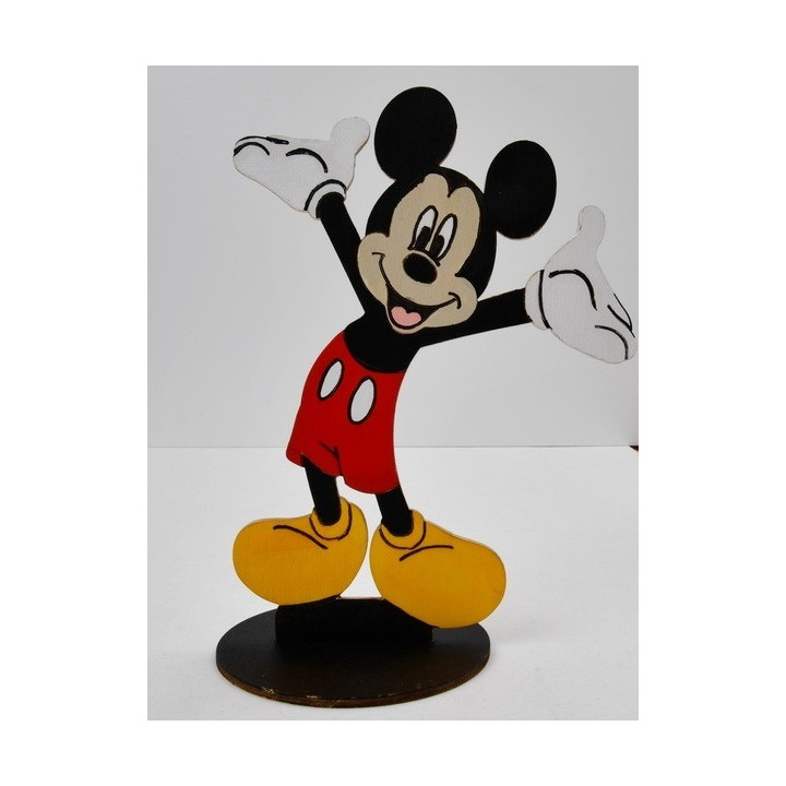 L246- Decupaj din lemn cu suport Minnie Mouse 25x15cm