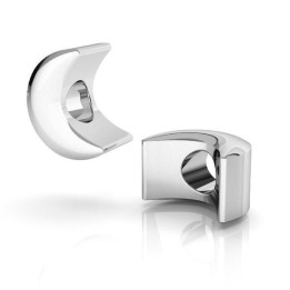 G1546-Pandant / Distantier semiluna din argint 925  9.2*5.6mm