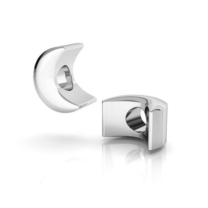 G1546-Pandant / Distantier semiluna din argint 925  9.2*5.6mm