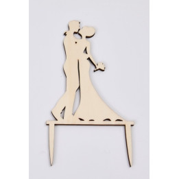 L280-Cake topper "Miri" 10x18cm  1buc