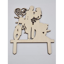 L283-Cake topper "Miri" model 2 15x20cm  1buc