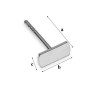 G0632-Tije platou dreptunghiular 7.1x3.5mm 0.5mm - bijuterii personalizate din argint | simoshop