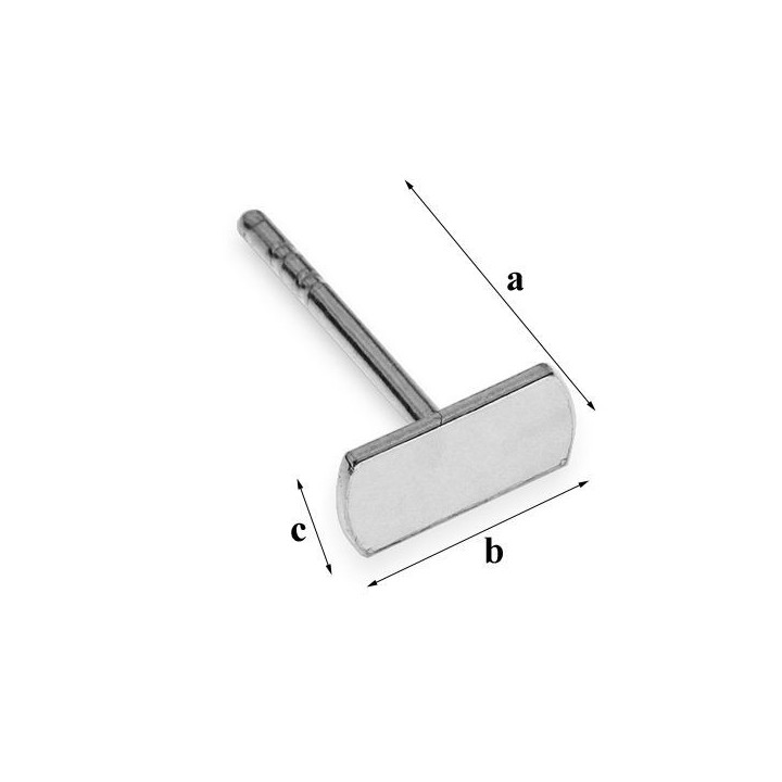 G0632-Tije platou dreptunghiular 7.1x3.5mm 0.5mm - bijuterii personalizate din argint | simoshop