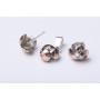 SERVICIU LIPIRE 3 CRISTALE XIRIUS SS29-SS34-SS39 IN FORMA DE FLORICICA-Pereche - bijuterii personalizate din argint | simoshop